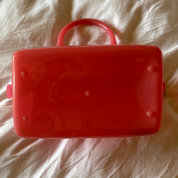Furla Candy Bag Rubber Pink Top Handle - Picture 3 of 9